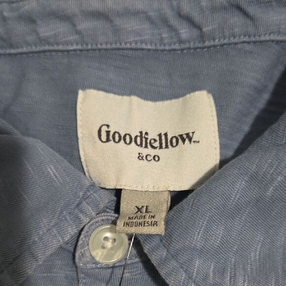 Goodfellow & Co Casual Blue Button Down Shirt - Picture 4 of 4